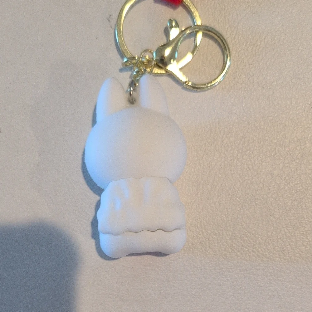 Monster Character Keychain with Red Strap